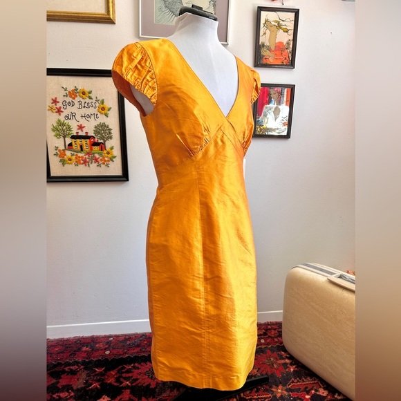 Vintage NWT Simon Chang 100% Silk Cocktail Dress 90s Y2K - Picture 1 of 15